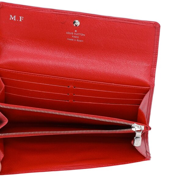 Louis Vuitton Sarah Epi Long Wallet M60316 Carmine Epi Leather - Picture 6 of 6